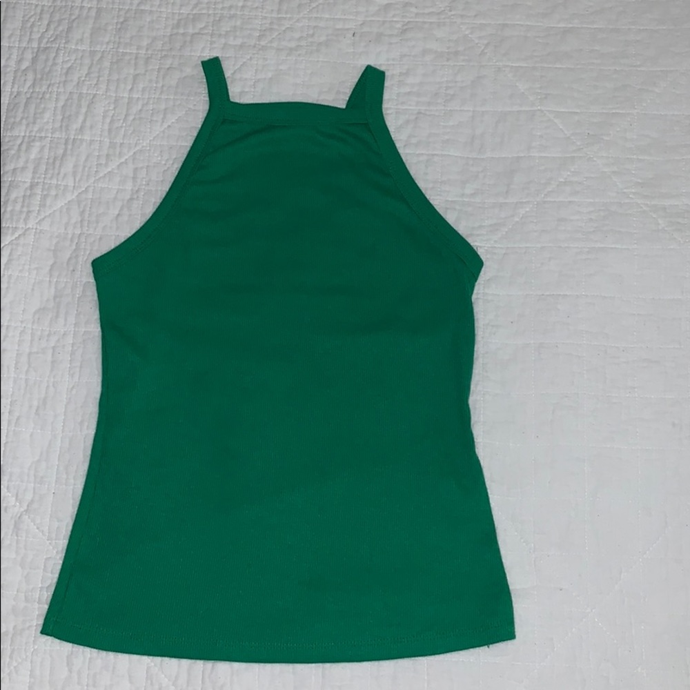 Tight Green Tank Top